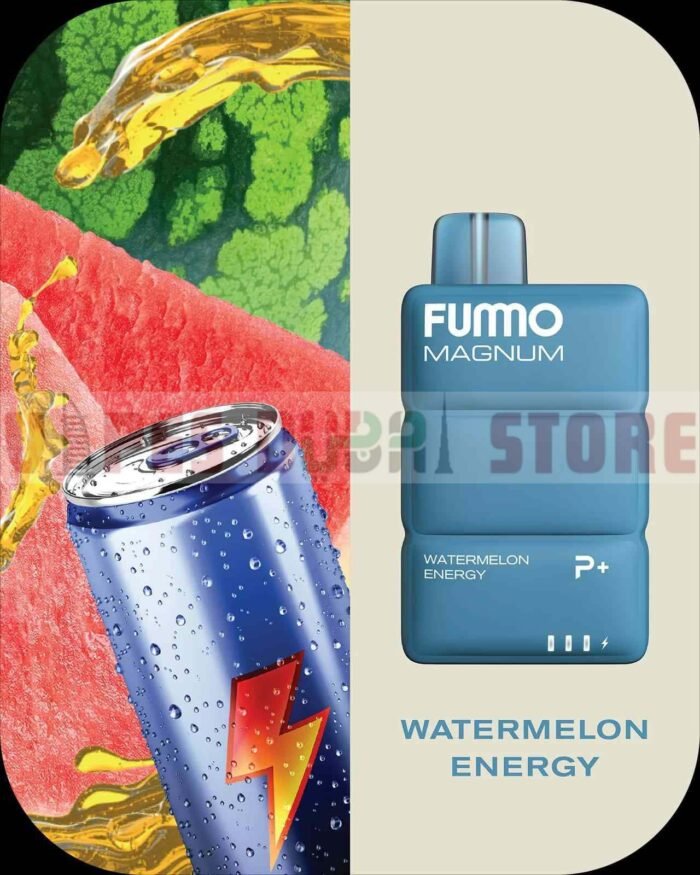WATERMELON ENERGY FUMMO Magnum 8000 Puffs 2 Disposable Vape in Dubai