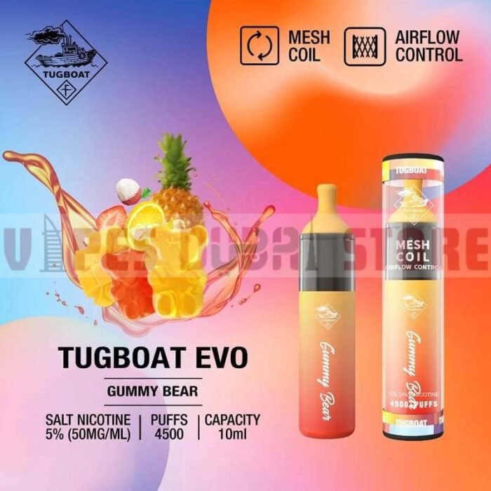 tugboat evo 4500 puffs gummy bear