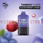 tugboat super blackcurrent lychee disposble vape
