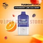 tugboat super strawberry lime acai berry disposble vape
