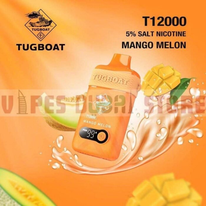 tugboat t12000 mango melon disposble vape