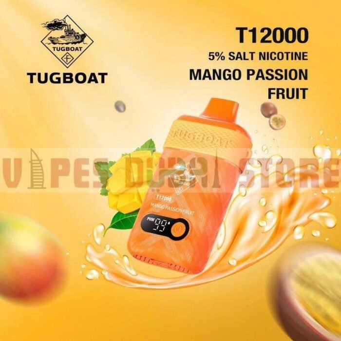 tugboat t12000 mango passion fruit disposble vape