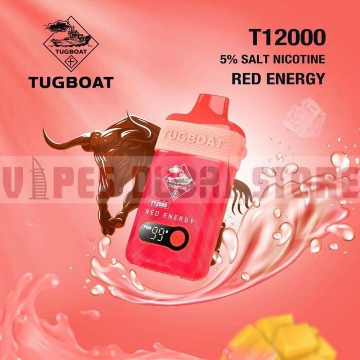 tugboat t12000 red energy disposble vape