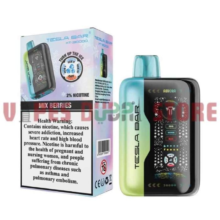 zTESLA Bar XT 30000 Puffs 20MG Disposable Vape in Dubai Mix Berris
