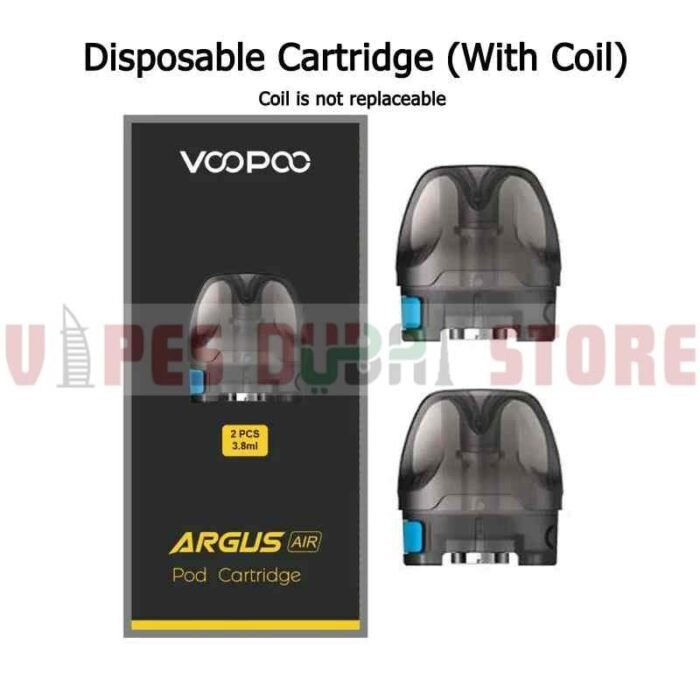1.8 OHM MTL COIL VOOPOO Argus Air Pods 0.8ohm Pod Cartridge No Coils 3.8ml Empty Pods Replacement Pods in Dubai UAE NEAR ME