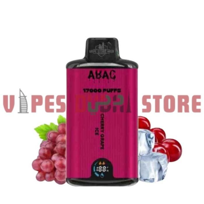 ABAC 17000 Puffs Dual Mesh 50MG Disposable Vape in Dubai cherry grape ice