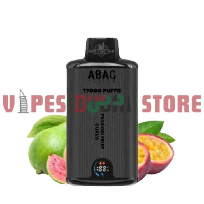 ABAC 17000 Puffs Dual Mesh 50MG Disposable Vape in Dubai passion fruit guava