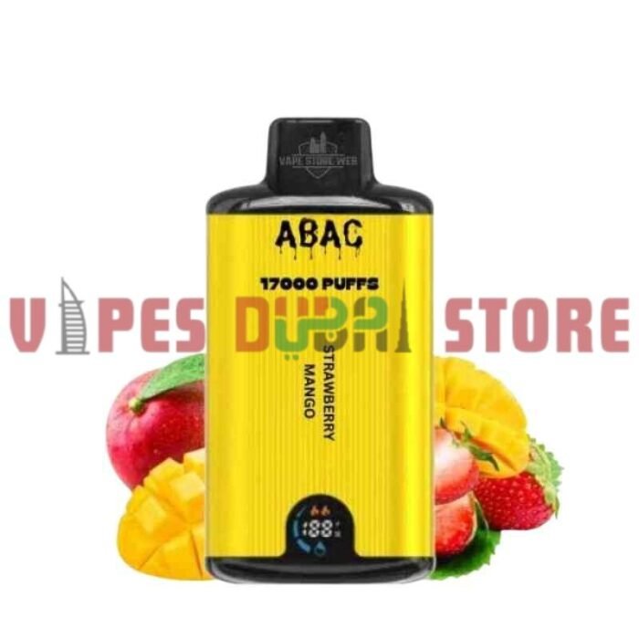 ABAC 17000 Puffs Dual Mesh 50MG Disposable Vape in Dubai strawberry mango