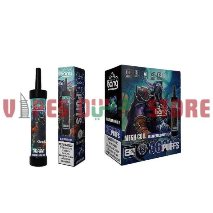 BANG 36000 Puffs Nicotine 50mg Disposable Vape in Dubai blueberry ice
