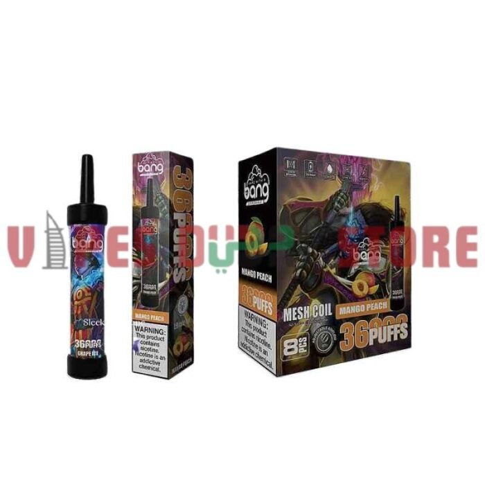 BANG 36000 Puffs Nicotine 50mg Disposable Vape in Dubai mango peach
