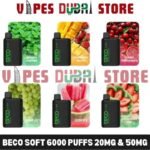 BECO Soft 6000 Puffs 20Mg & 50Mg Disposable Vape in UAE