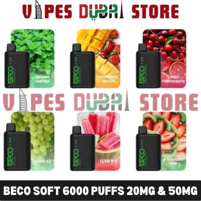 BECO Soft 6000 Puffs 20Mg & 50Mg Disposable Vape in UAE
