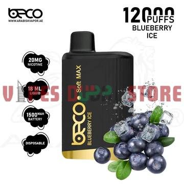 BECO Soft Max 12000 Puffs 20MG Disposable Vape in Dubai BLUEBERRY ICE BECO Soft Max 12000 Puffs 20MG Disposable Vape in Dubai BLUEBERRY ICE