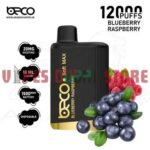 BECO Soft Max 12000 Puffs 20MG Disposable Vape in Dubai BLUEBERRY RASPBERRY