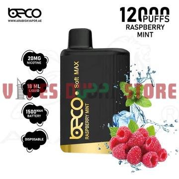 BECO Soft Max 12000 Puffs 20MG Disposable Vape in Dubai RASPBERRY MINT BECO Soft Max 12000 Puffs 20MG Disposable Vape in Dubai RASPBERRY MINT