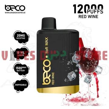 BECO Soft Max 12000 Puffs 20MG Disposable Vape in Dubai RED WINE BECO Soft Max 12000 Puffs 20MG Disposable Vape in Dubai RED WINE