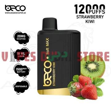 BECO Soft Max 12000 Puffs 20MG Disposable Vape in Dubai STRAWBERRY KIWI BECO Soft Max 12000 Puffs 20MG Disposable Vape in Dubai STRAWBERRY KIWI