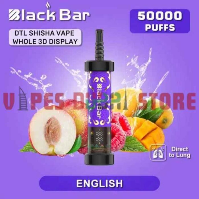 BLACK BAR 50000 Puffs DTL Disposable Vape in Dubai English