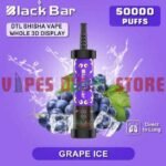 BLACK BAR 50000 Puffs DTL Disposable Vape in Dubai Grape ice