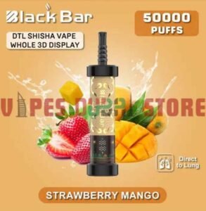 BLACK BAR 50000 Puffs DTL Disposable Vape in Dubai Strawberry Mango