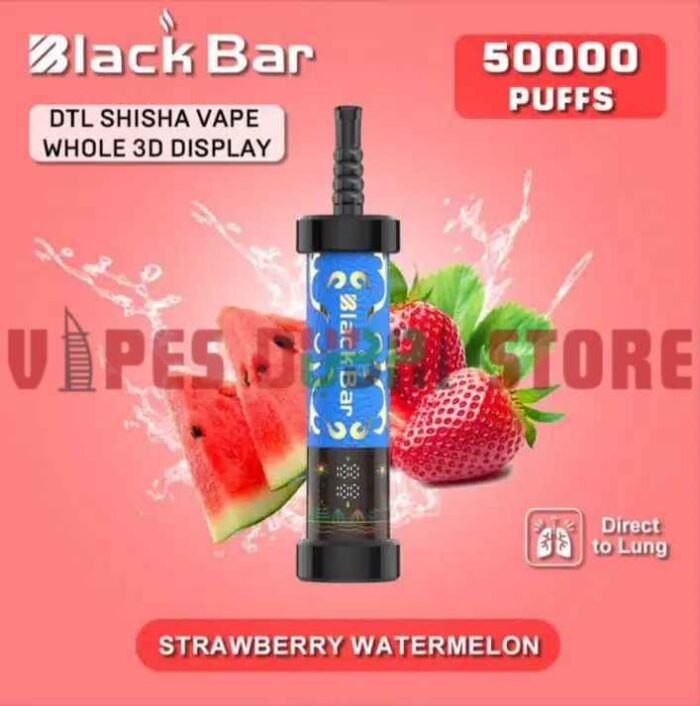 BLACK BAR 50000 Puffs DTL Disposable Vape in Dubai Strawberry Watermelon