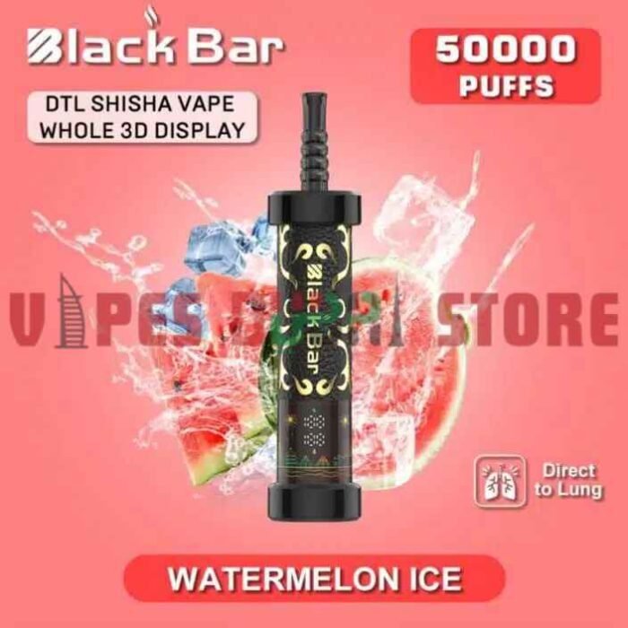 BLACK BAR 50000 Puffs DTL Disposable Vape in Dubai Watermelon Ice