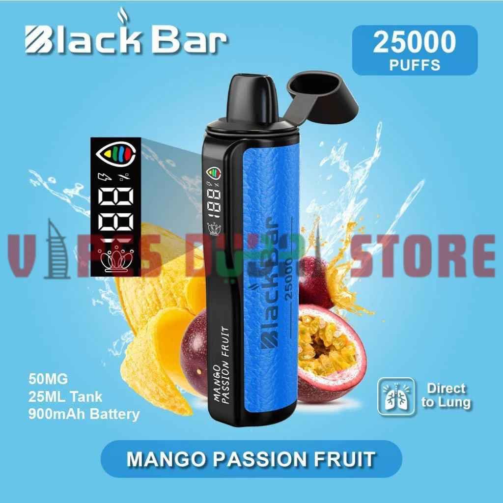 BLACK Bar 25000 Puffs 50MG Disposable Vape in Dubai Mango Passion Fruit BLACK Bar 25000 Puffs 50MG Disposable Vape in Dubai Mango Passion Fruit