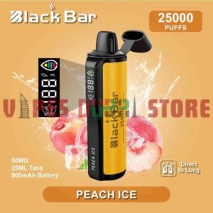 BLACK Bar 25000 Puffs 50MG Disposable Vape in Dubai Peach Ice