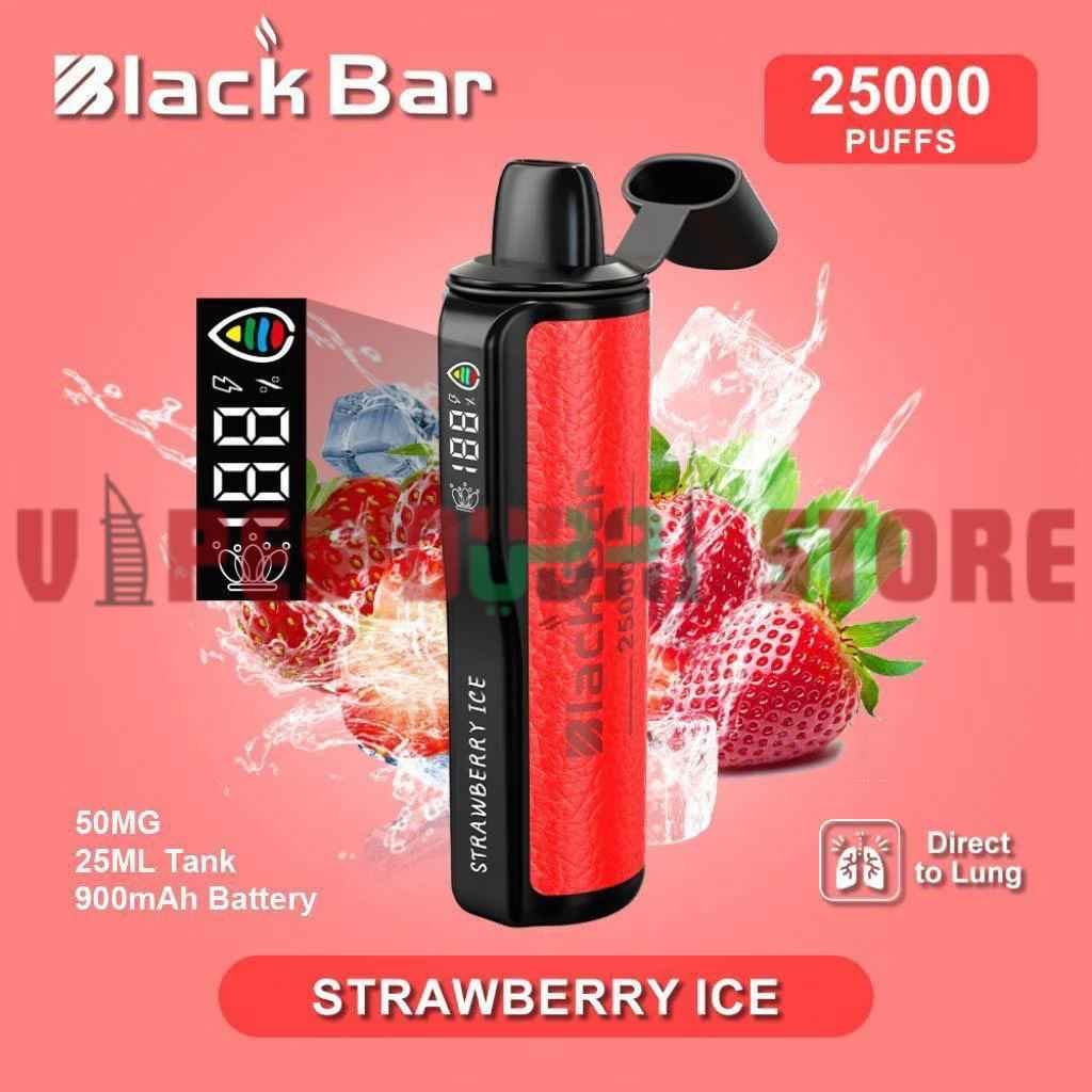 BLACK Bar 25000 Puffs 50MG Disposable Vape in Dubai Strawberry Ice BLACK Bar 25000 Puffs 50MG Disposable Vape in Dubai - Image 4
