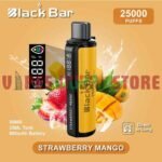 BLACK Bar 25000 Puffs 50MG Disposable Vape in Dubai Strawberry Mango