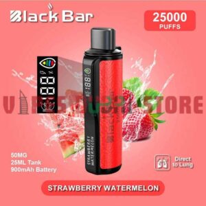 BLACK Bar 25000 Puffs 50MG Disposable Vape in Dubai Strawberry Watermelon