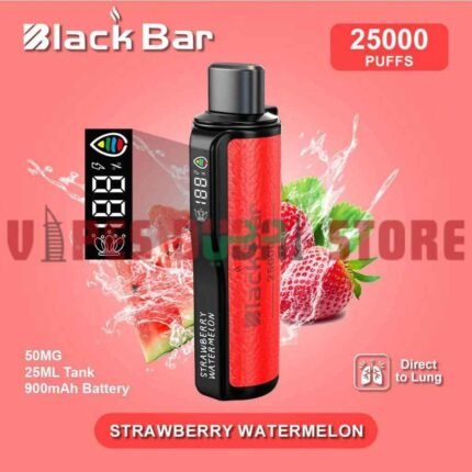BLACK Bar 25000 Puffs 50MG Disposable Vape in Dubai Strawberry Watermelon