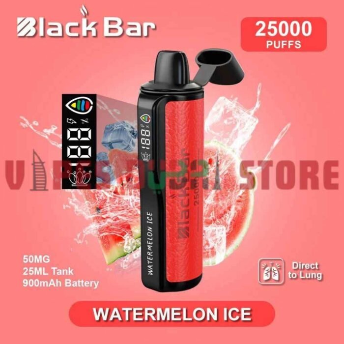 BLACK Bar 25000 Puffs 50MG Disposable Vape in Dubai Watermelon Ice