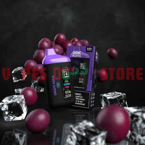 BLVK BAR 20000 Puffs 50MG Disposable Vape in Dubai GRAPE SODA BLVK BAR 20000 Puffs 50MG Disposable Vape in Dubai GRAPE SODA