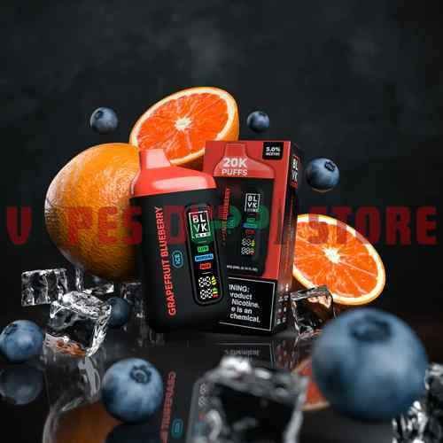BLVK BAR 20000 Puffs 50MG Disposable Vape in Dubai GRAPEFRUIT BLUEBERRY BLVK BAR 20000 Puffs 50MG Disposable Vape in Dubai GRAPEFRUIT BLUEBERRY