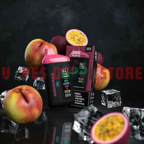 BLVK BAR 20000 Puffs 50MG Disposable Vape in Dubai PASSION PEACH BLVK BAR 20000 Puffs 50MG Disposable Vape in Dubai PASSION PEACH