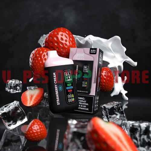 BLVK BAR 20000 Puffs 50MG Disposable Vape in Dubai STRAWBERRY CREAM BLVK BAR 20000 Puffs 50MG Disposable Vape in Dubai STRAWBERRY CREAM