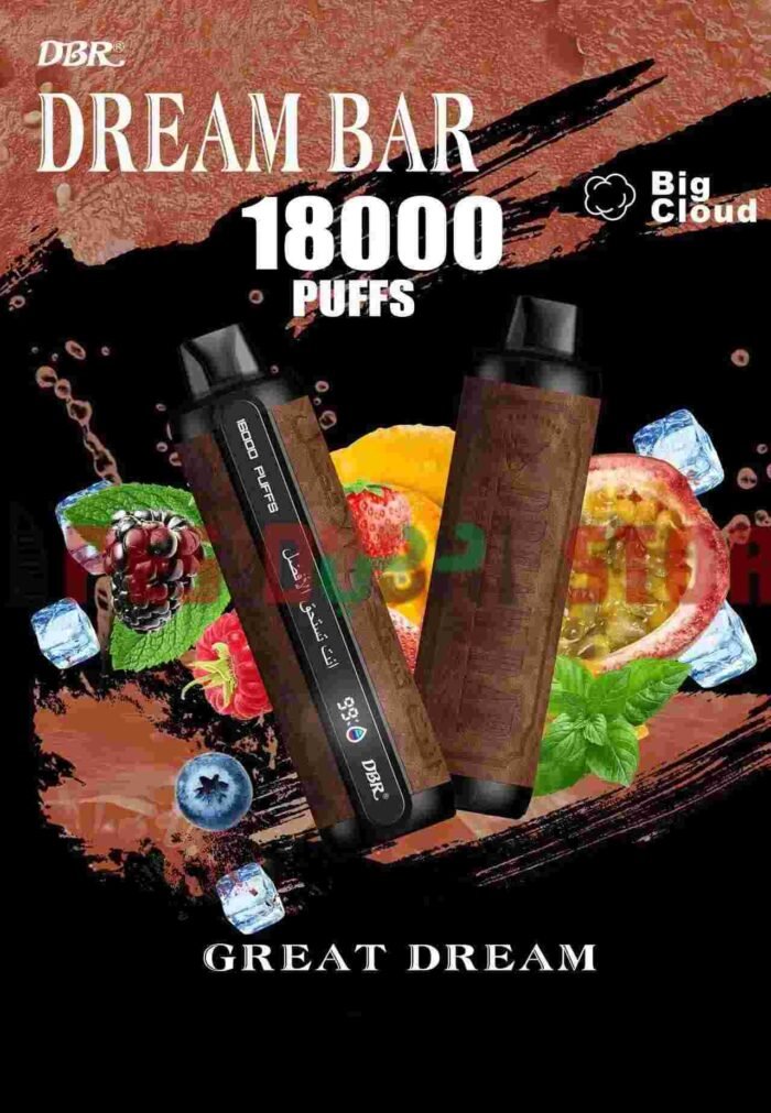 DBR Dream Bar 18000 Puffs 50MG Disposable Vape in Dubai GREAT DREAM