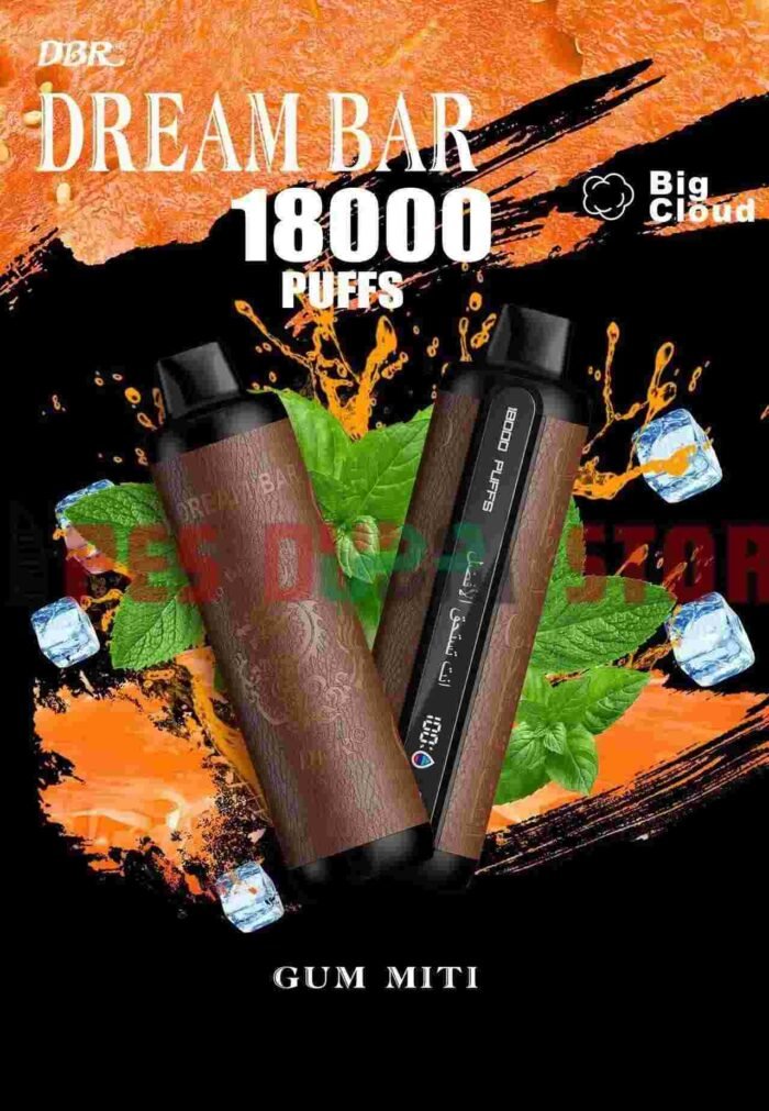 DBR Dream Bar 18000 Puffs 50MG Disposable Vape in Dubai GUM MINT