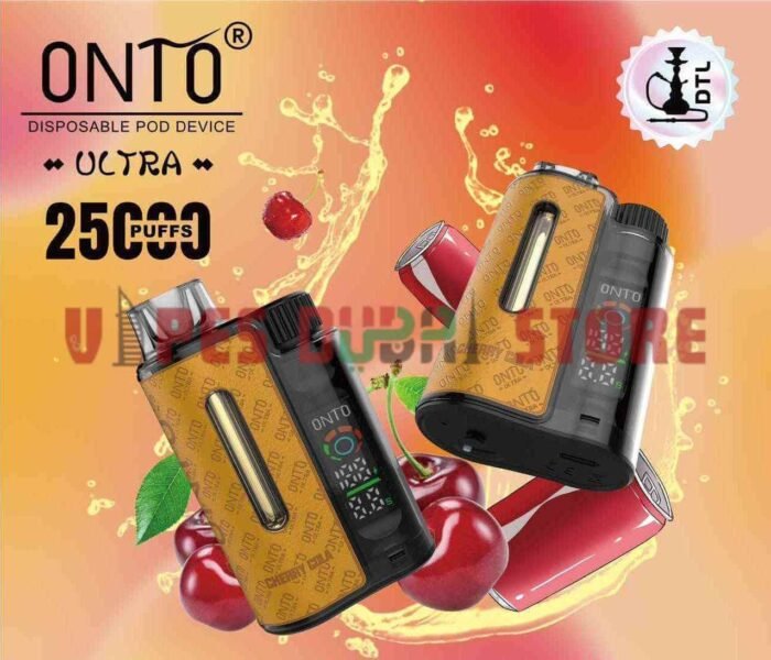 DTL Vapor ONTO Ultra 25000 Puffs Disposable Vape in Dubai Cherry Cola