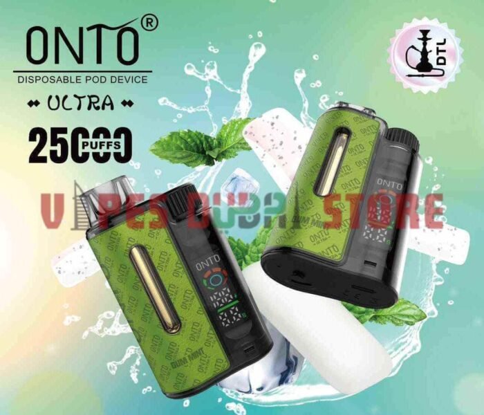 DTL Vapor ONTO Ultra 25000 Puffs Disposable Vape in Dubai Gum Mint
