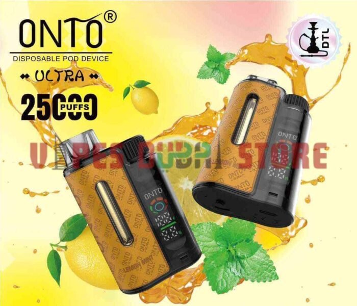 DTL Vapor ONTO Ultra 25000 Puffs Disposable Vape in Dubai Lemon Mint