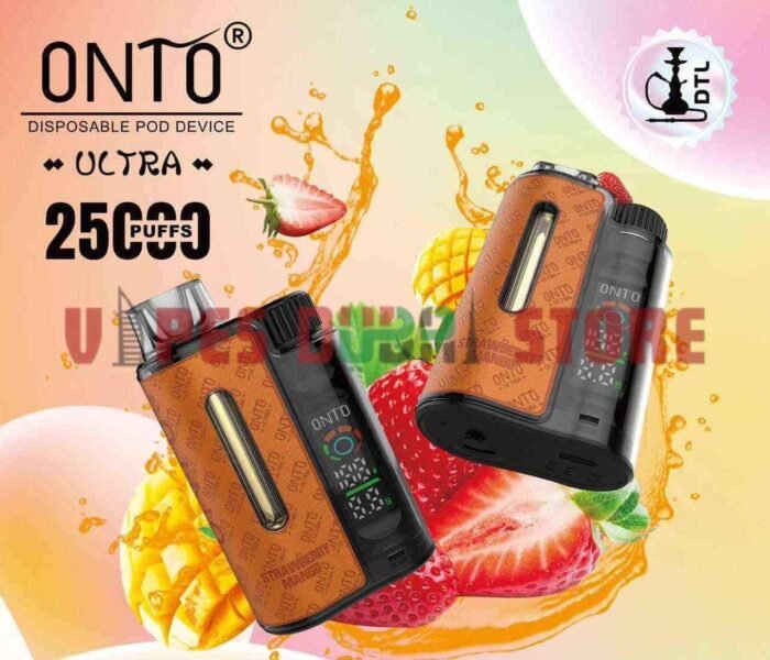 DTL Vapor ONTO Ultra 25000 Puffs Disposable Vape in Dubai Strawberry Mango