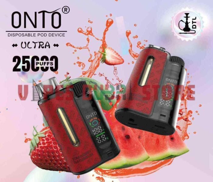 DTL Vapor ONTO Ultra 25000 Puffs Disposable Vape in Dubai Strawberry Watermelon
