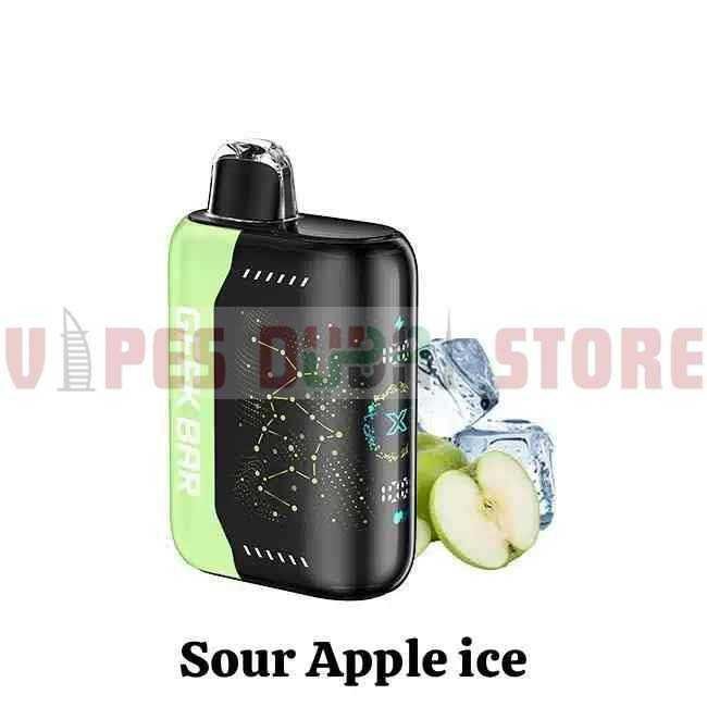 GEEK BAR PULSE X 25000 Puffs Price in Dubai SOUR APPLE ICE GEEK BAR PULSE X 25000 Puffs Price in Dubai SOUR APPLE ICE