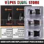 GEEKVAPE One Pods 0.8ohm, 1.2ohm Replacement Pods in Dubai, UAE – 3Pieces Per Pack_1