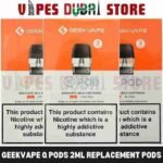 GEEKVAPE Q Pods 2ml Replacement Pods 0.6ohm, 0.8ohm, 1.2ohm Refillable Pods in Dubai, UAE – 3PCS Per Pack_1