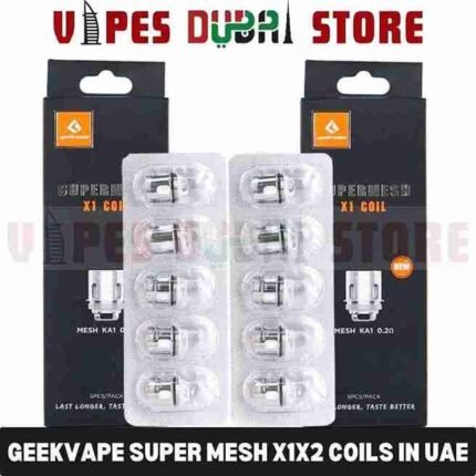 GEEKVAPE Super Mesh X1X2 Coils (New Version) – 5pcspack in Dubai, UAE