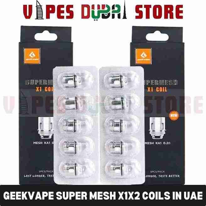 GEEKVAPE Super Mesh X1X2 Coils (New Version) – 5pcspack in Dubai, UAE GEEKVAPE Super Mesh X1X2 Coils (New Version) – 5pcspack in Dubai, UAE