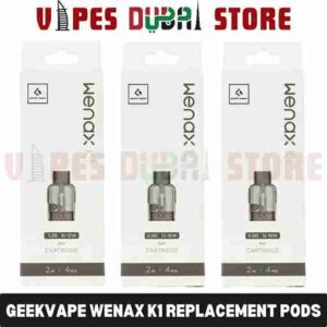 GEEKVAPE Wenax K1 Pods 0.8ohm, 1.2ohm Replacement Pods in Dubai, UAE – 3 Pieces Per Pack
